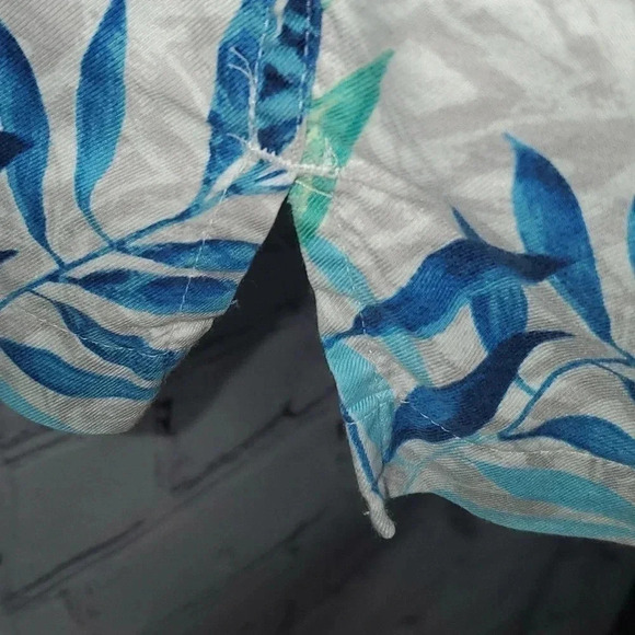 Caribbean Mens Sz L Washable Hawaiian Button Down Shirt - Picture 9 of 11